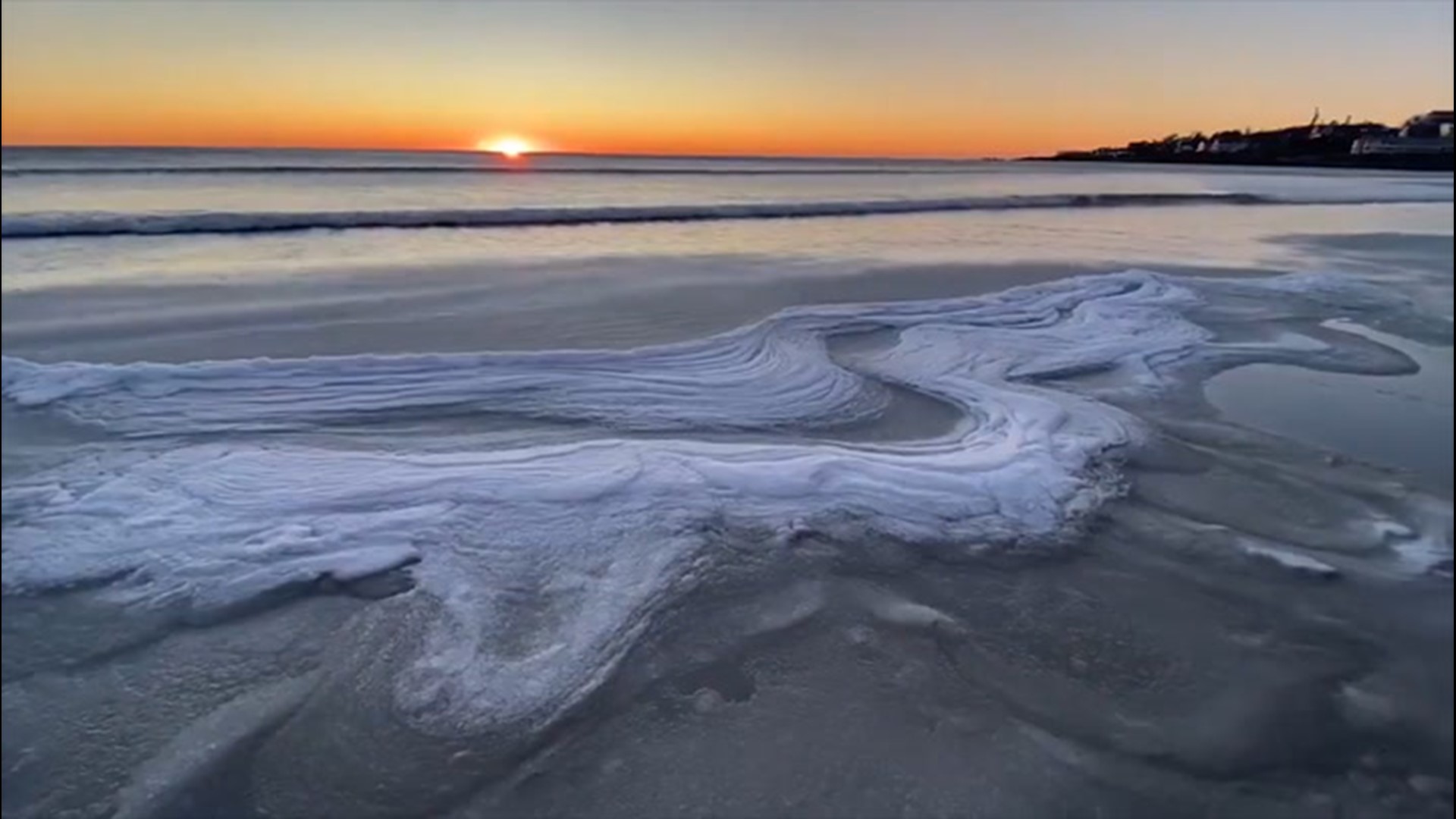 The sun rose to greet the town of Ogunquit on Sunday, Jan. 24, with breezy conditions and very low temperatures.