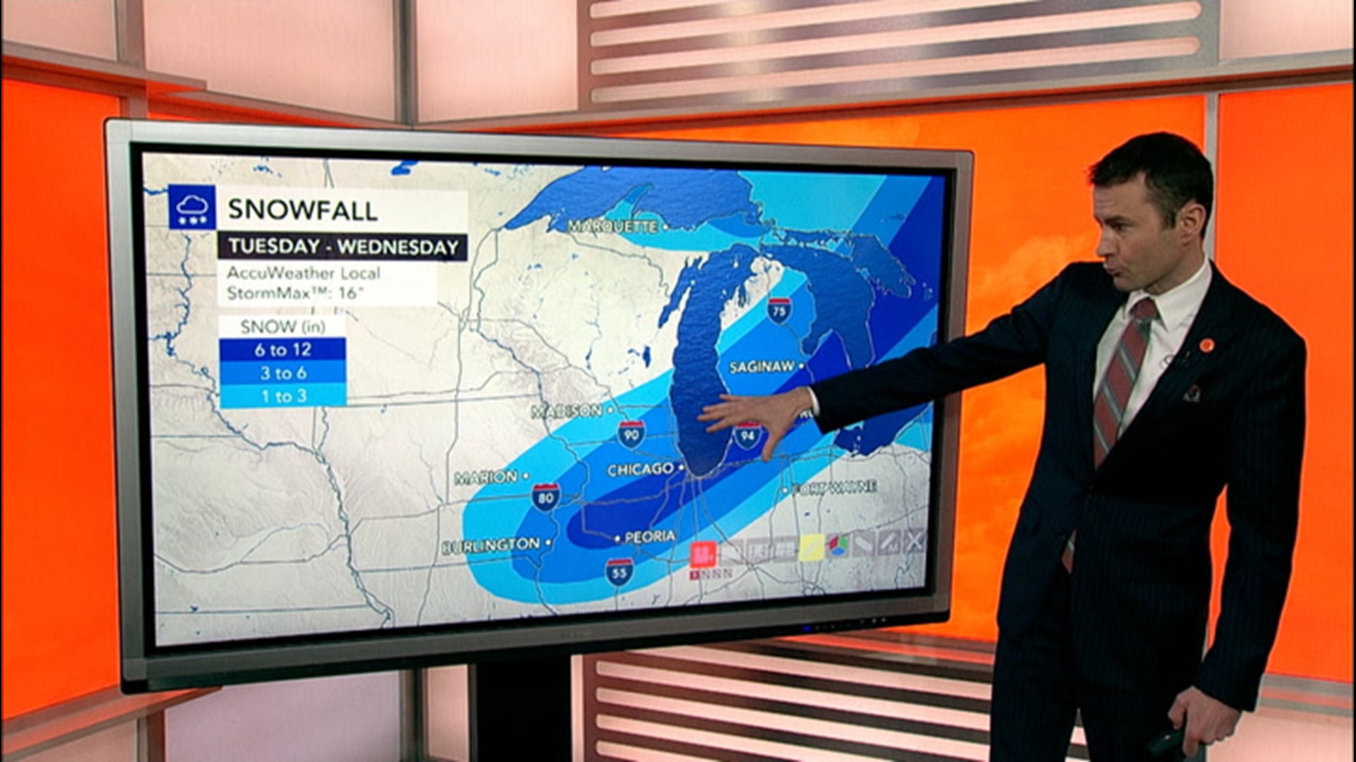 The storm could potentially bring the highest single snowfall accumulation of the season for the Windy City.