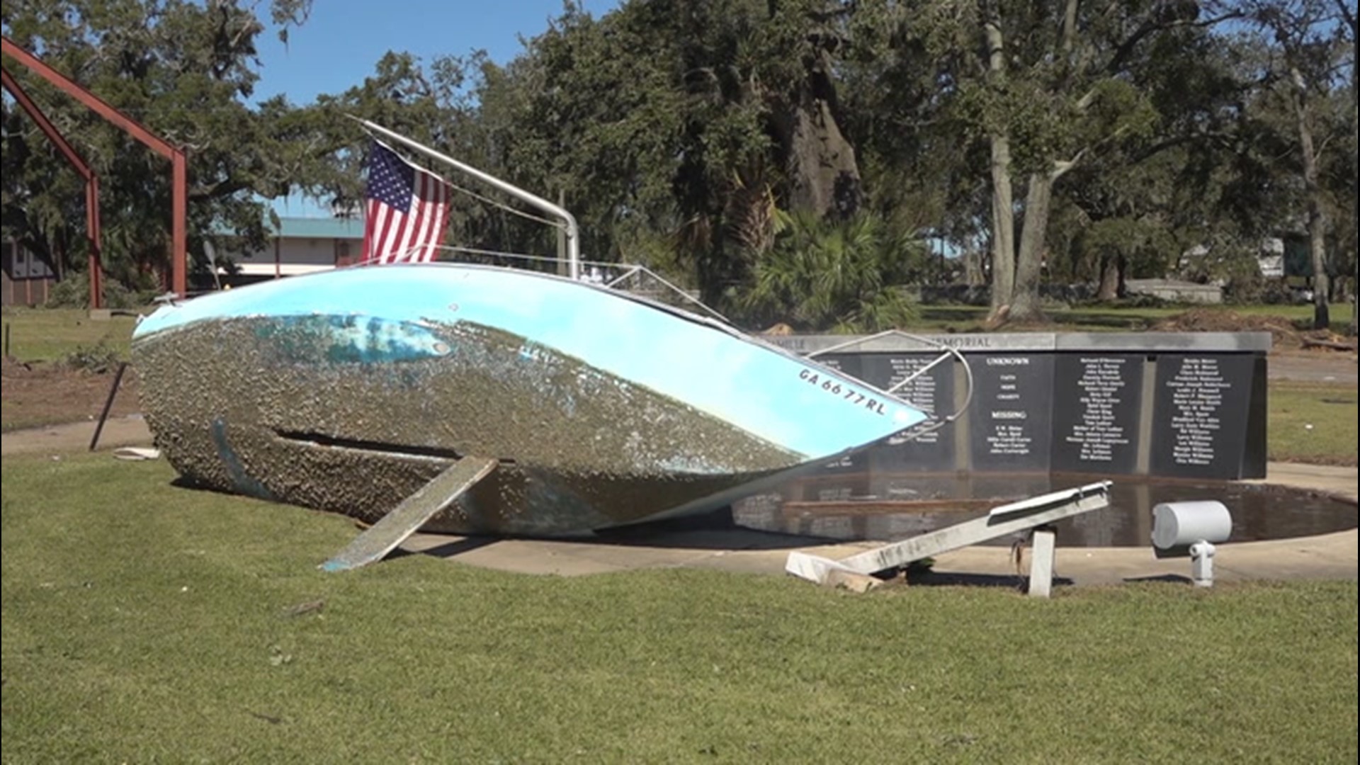 Bill Wadell was in Biloxi, Mississippi, on Oct. 29, where Hurricane Zeta had torn through littering the city with debris.
