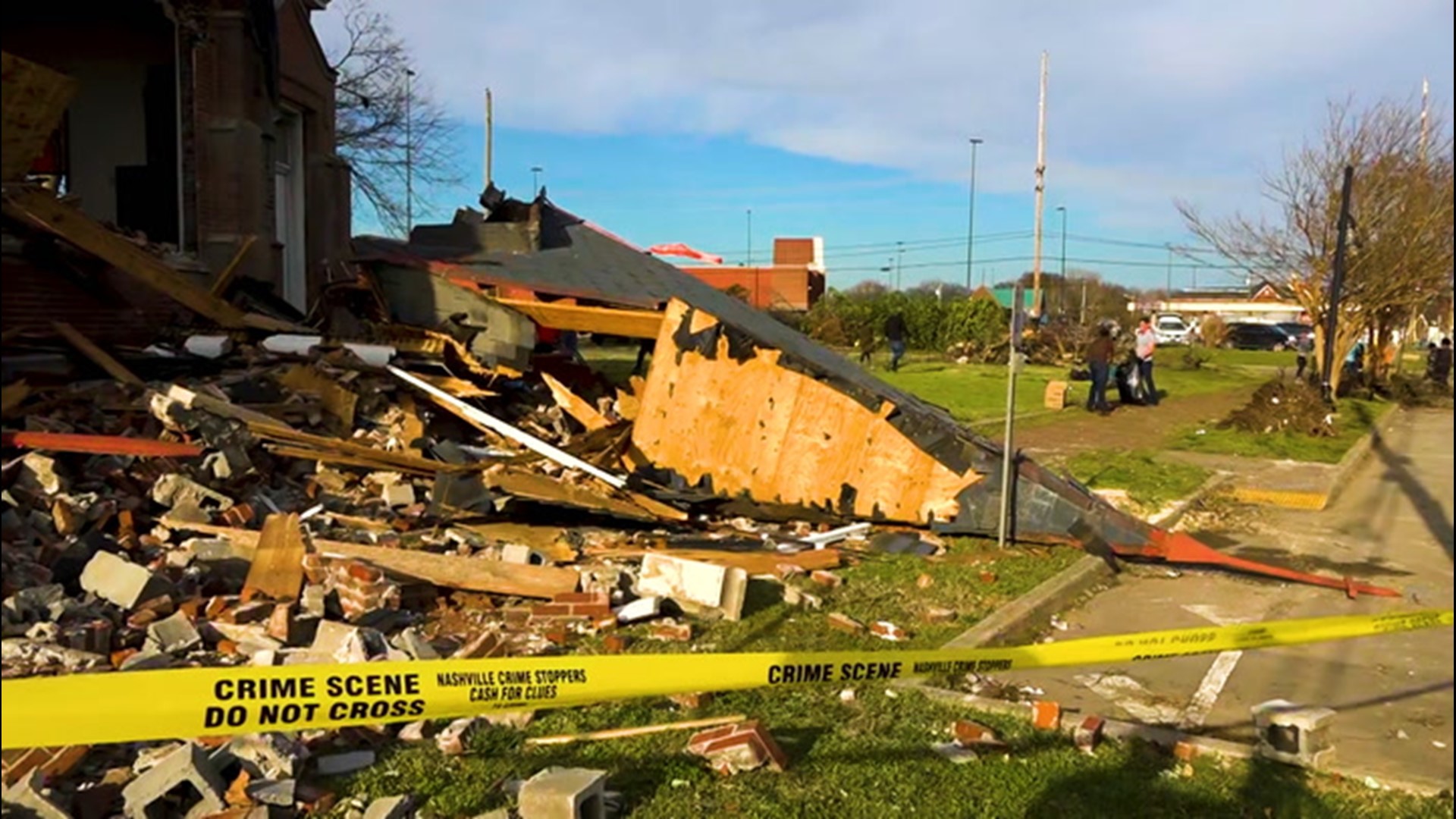 The tornado that tore through Nashville, Tennessee, left the Hopewell Missionary Baptist Church in ruins on March 3.