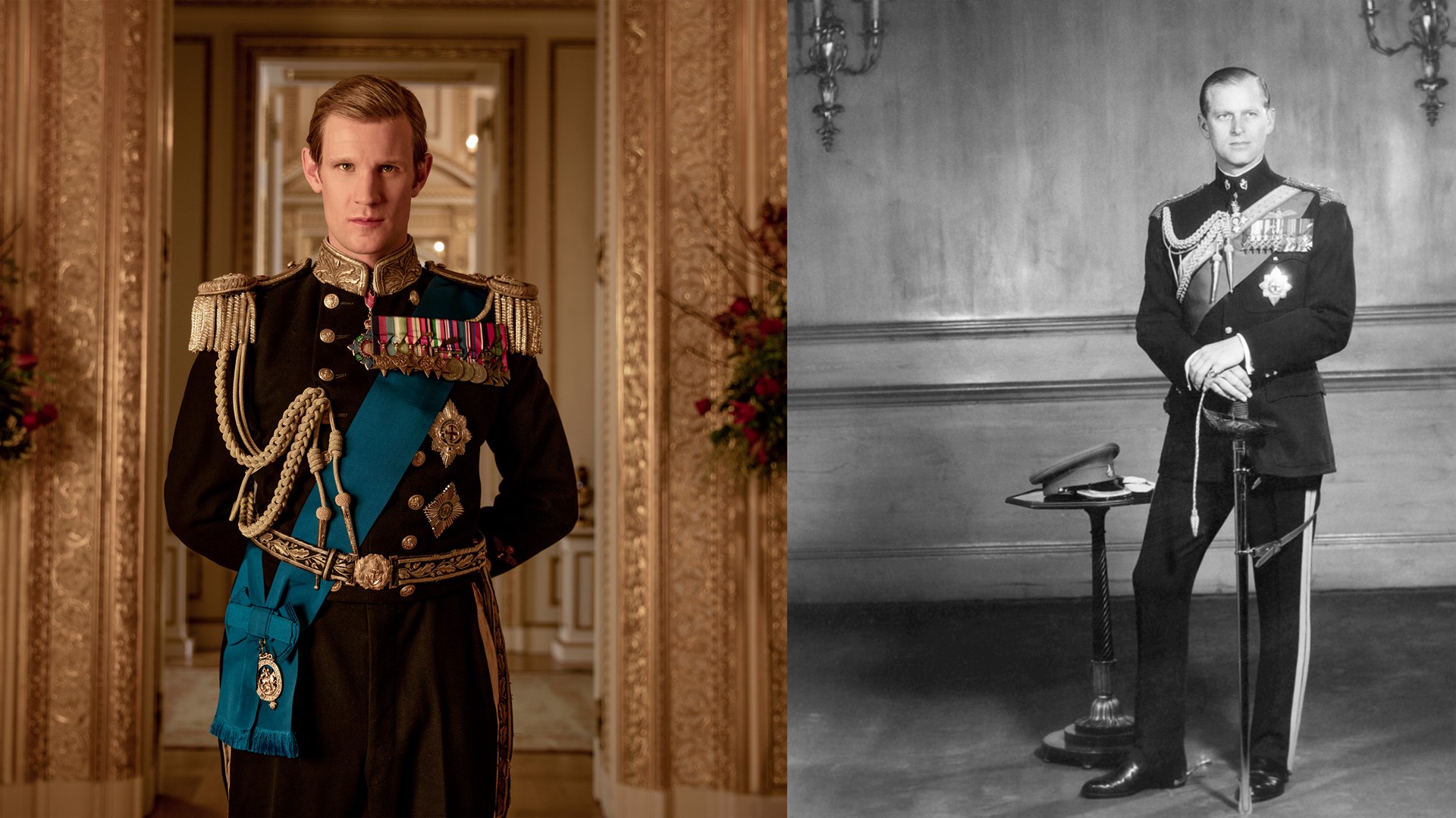 'The Crown' portrayal of Prince Philip vs. the real Prince Philip