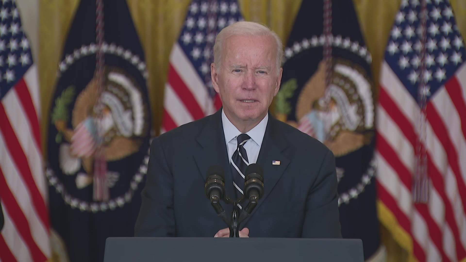 President Joe Biden pitched the framework for his infrastructure bill Thursday.