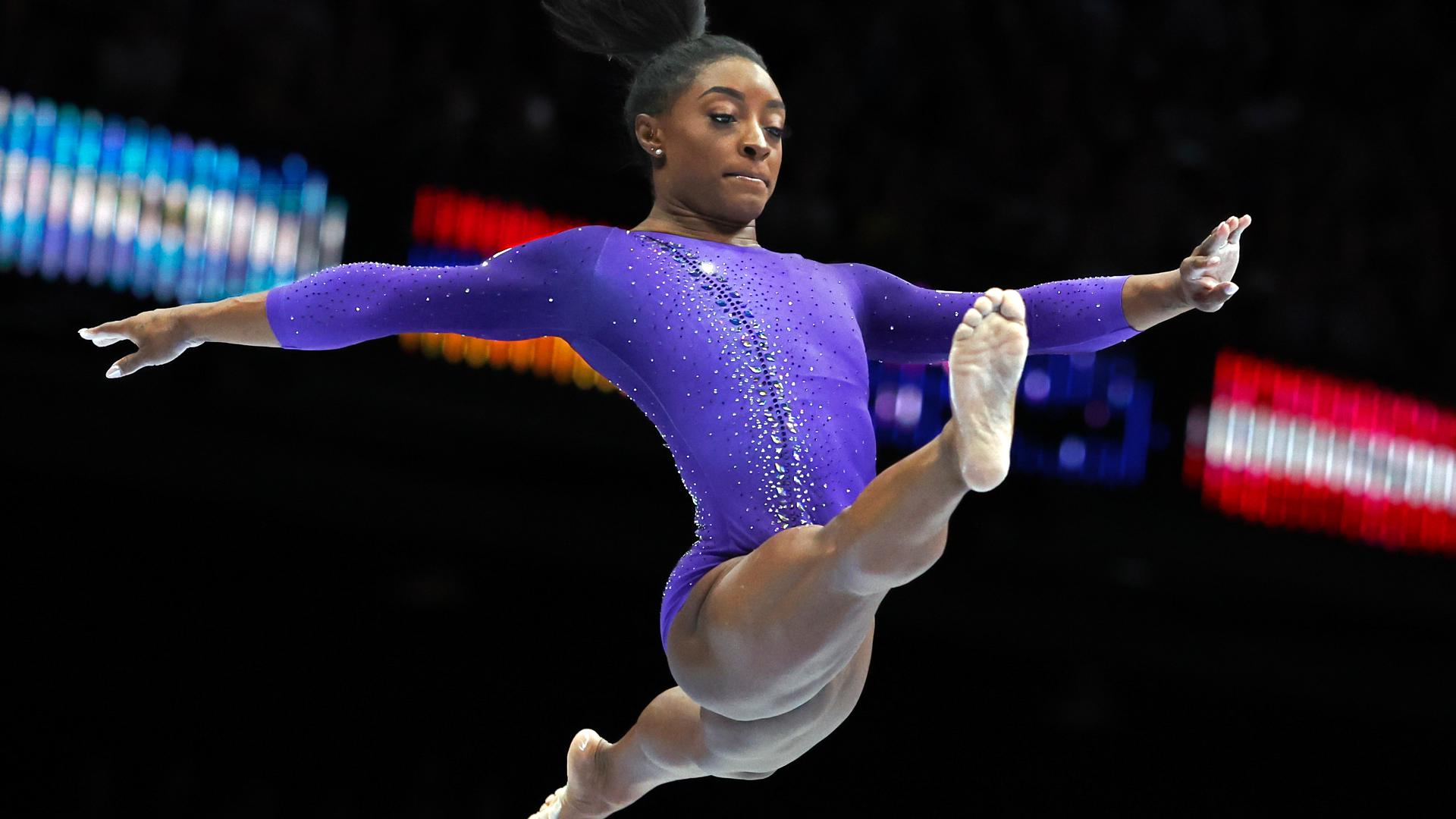 When is Simone Biles competing at the Olympics?