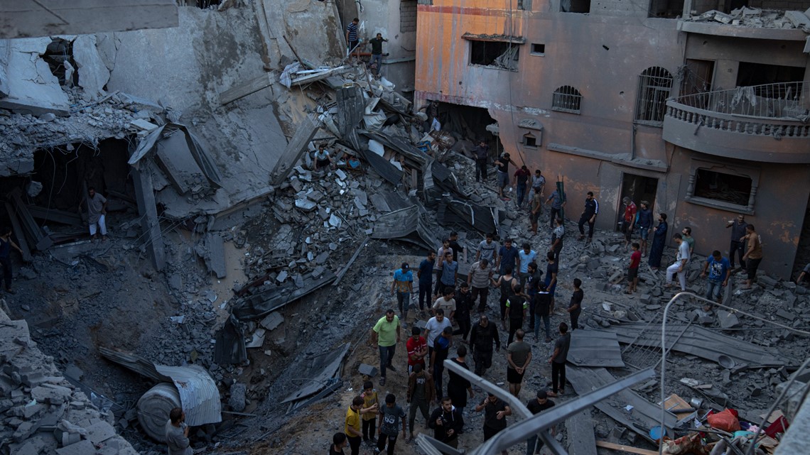 Israeli airstrikes continue in Gaza after Biden’s visit