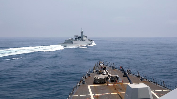 US releases video showing close-call in Taiwan Strait with Chinese destroyer