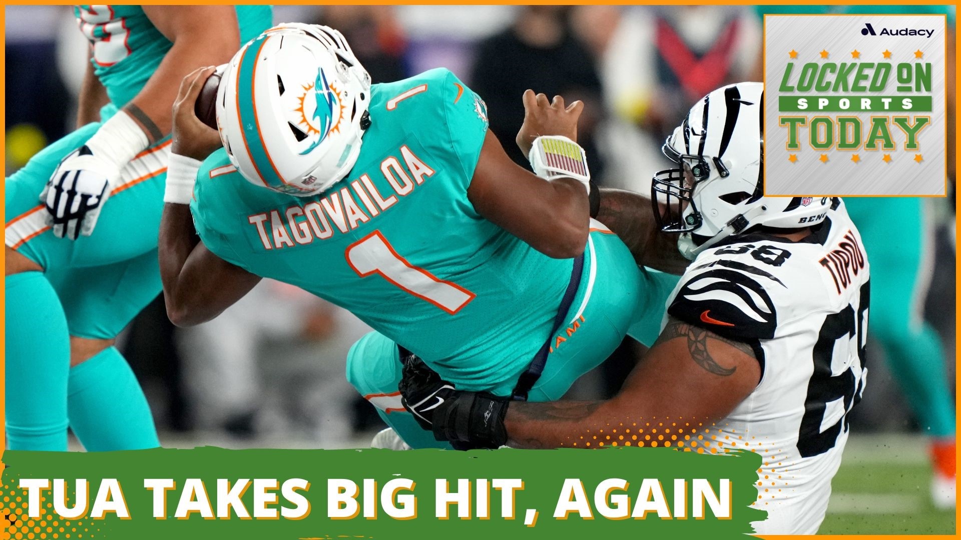 Discussing and debating the day's top sports stories from Tua taking a second big hit in five days leading to concussion protocol talks, to a preview of NFL week 4.