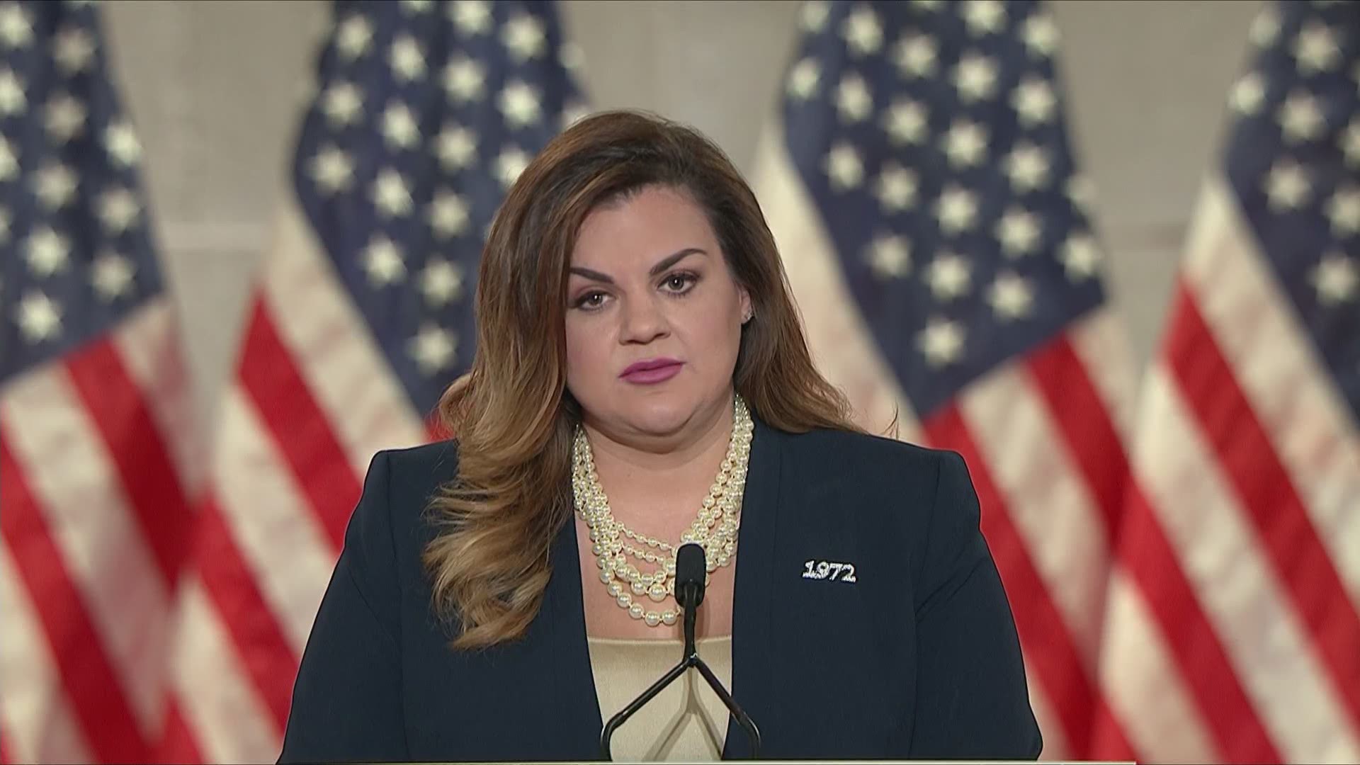 Abby Johnson, a former Planned Parenthood worker who is now an anti-abortion activist, speaks at the Republican National Convention.