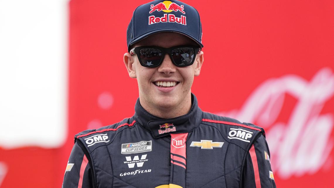 19-year-old racer Connor Zilisch slips, falls off car after race win