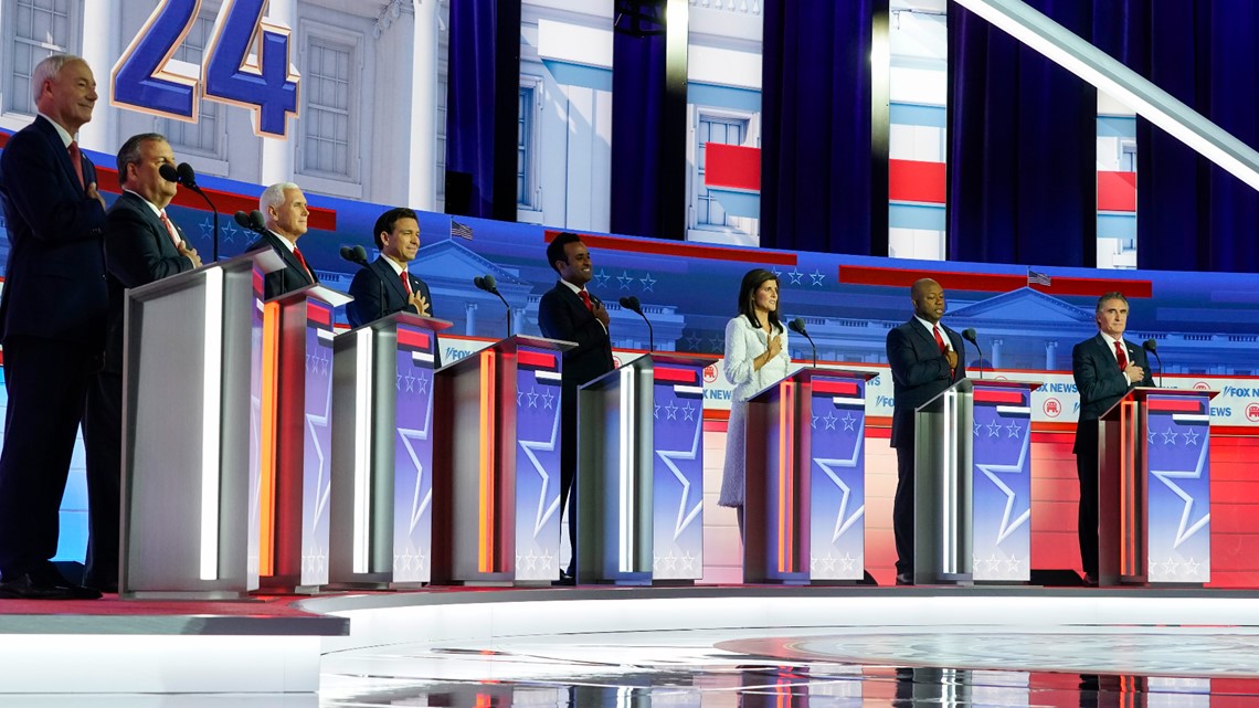 GOP presidential debate: Candidates face off for the 1st time GOP presidential debate: Candidates face off for the 1st time