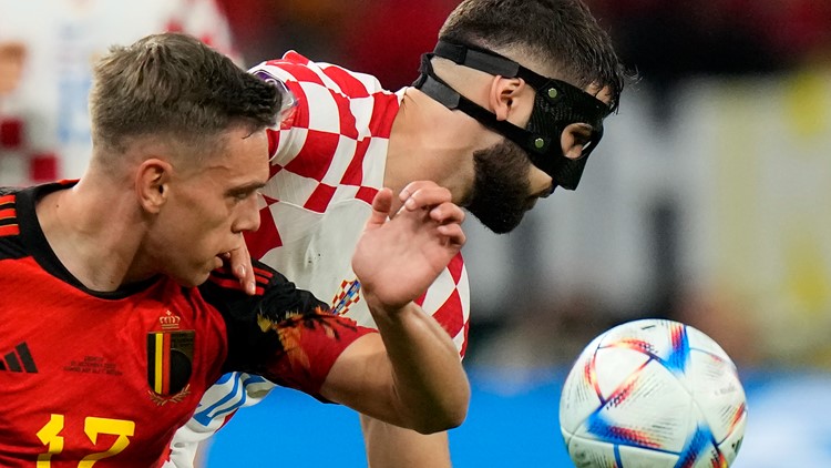 Why some soccer players are wearing Zorro-like masks at the World Cup