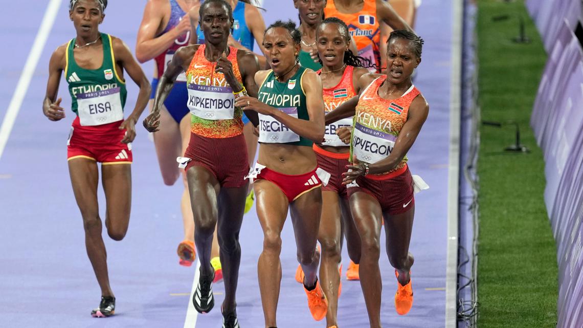 Kenya's Faith Kipyegon's 5000m silver reinstated.