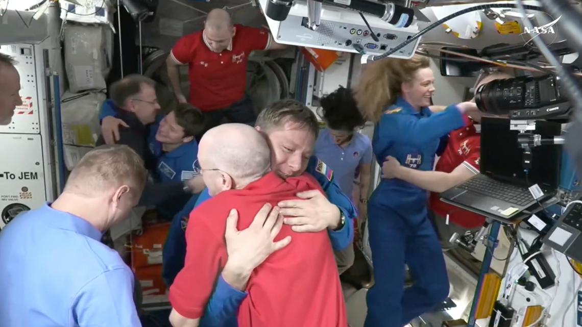 NASA’s caught astronauts greet newly arrived crew to the house station NASA’s caught astronauts greet newly arrived crew to the house station