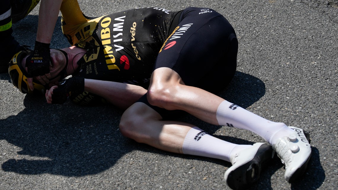 Tour de France stage 15: Fan appears to cause massive crash