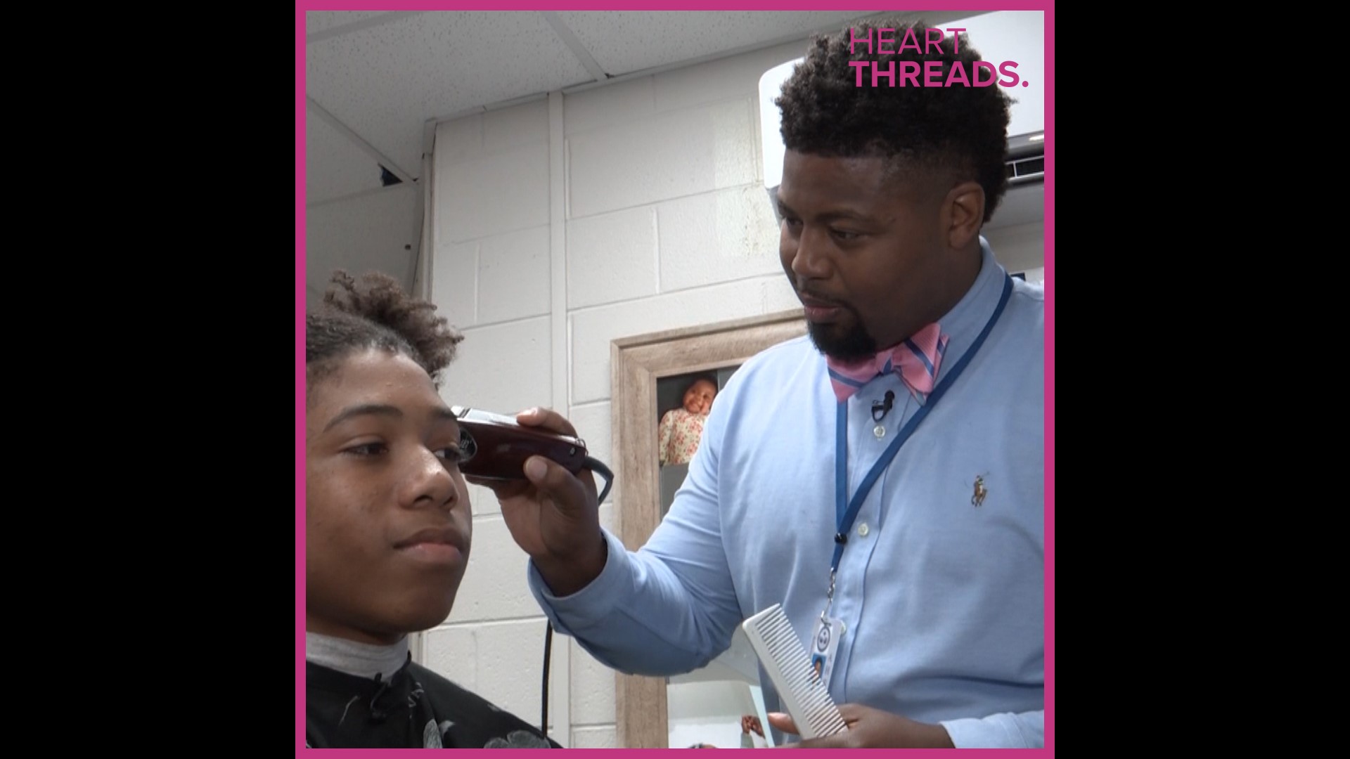 To pay his way through college, Le'Shaun Mathis cut hair. Now the assistant principal gives students free haircuts as a way to connect and bond with them.