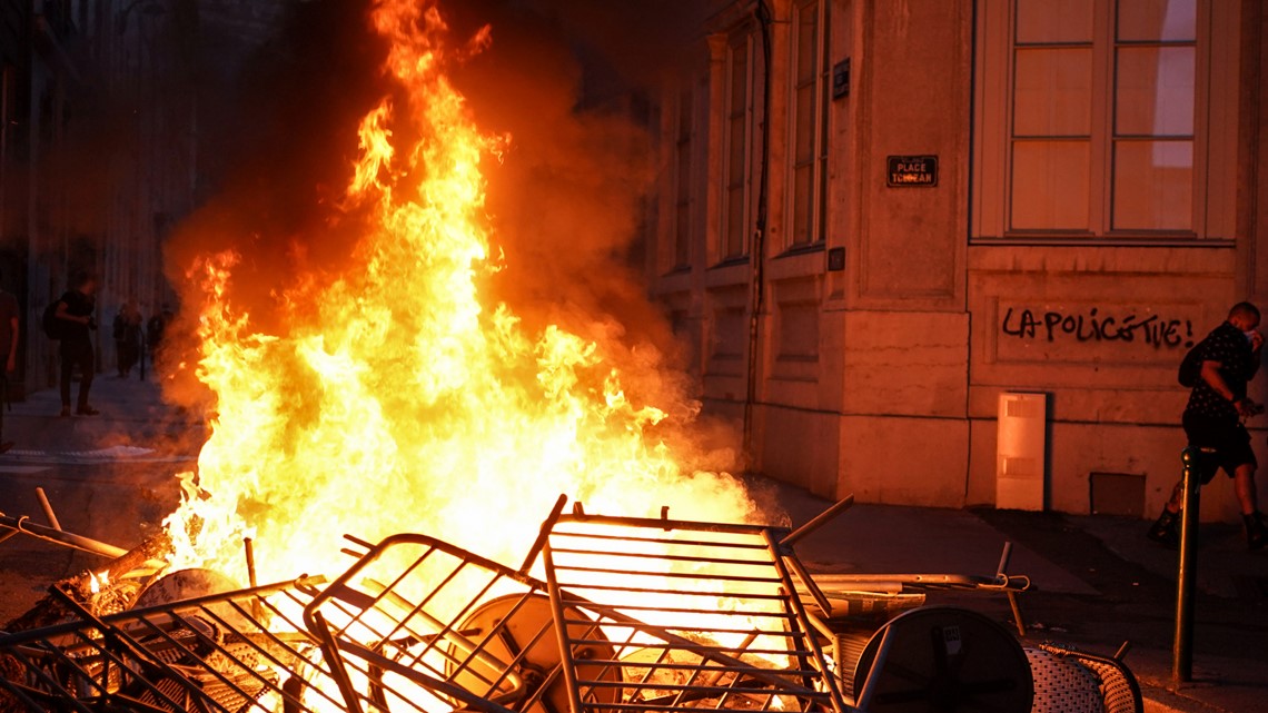 France: 3rd night of protests over police shooting of teen - Vimarsana News