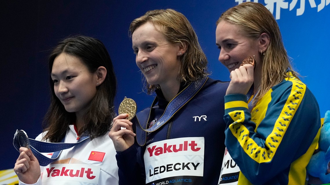 Katie Ledecky passes Michael Phelps in individual gold metals