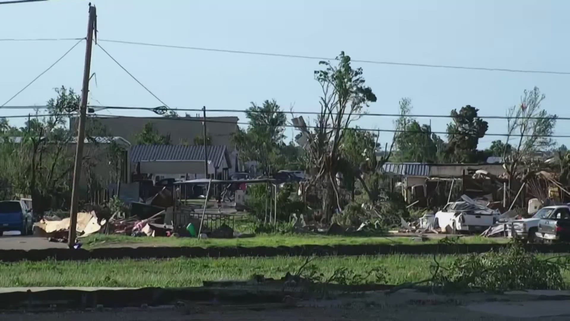 A tornado ripped through the Texas Panhandle town of Perryton.