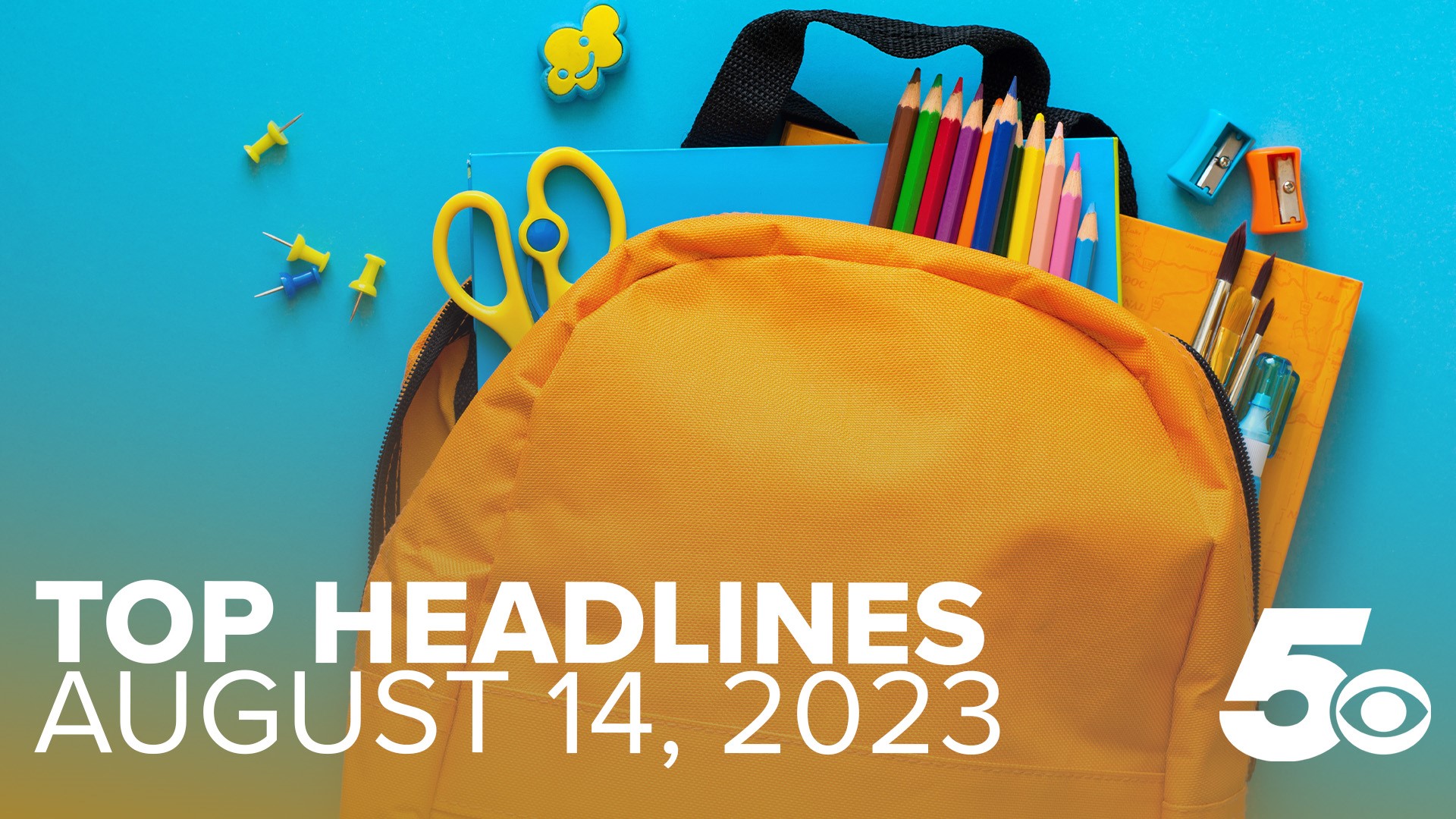 Safety tips, construction delays and more on the first day of school on your 5NEWS Top Headlines.