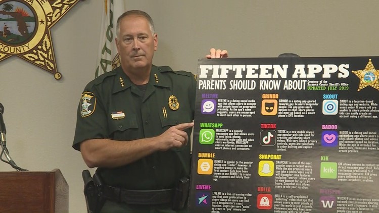 Florida sheriff lists 15 apps predators could use to target children
