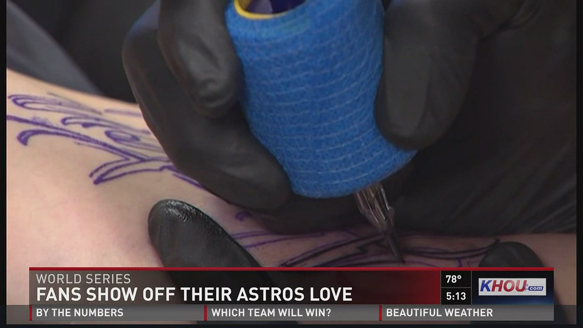 Astros fans are turning to more than swag to show their spirit.