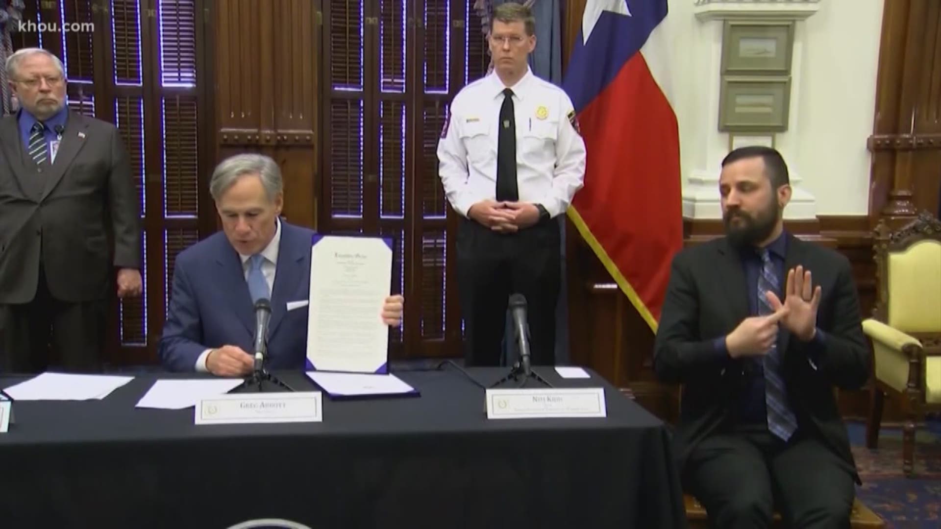 Gov. Greg Abbott said six people have died out of 334 positive COVID-19 cases in the state and as of March 22, 8,700 people have been tested.