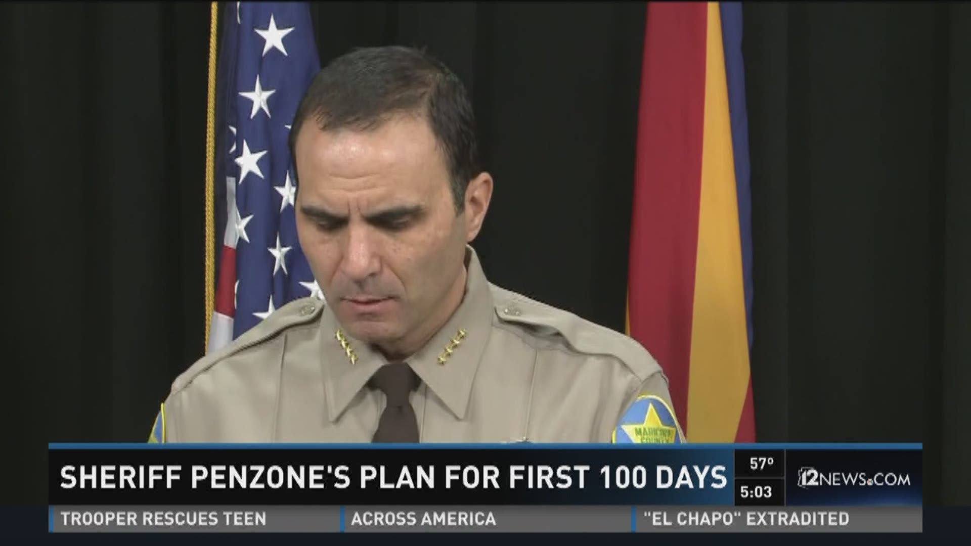 Penzone plans to assess several portions of the Maricopa County Sheriff's Office in his first 100 days as sheriff.
