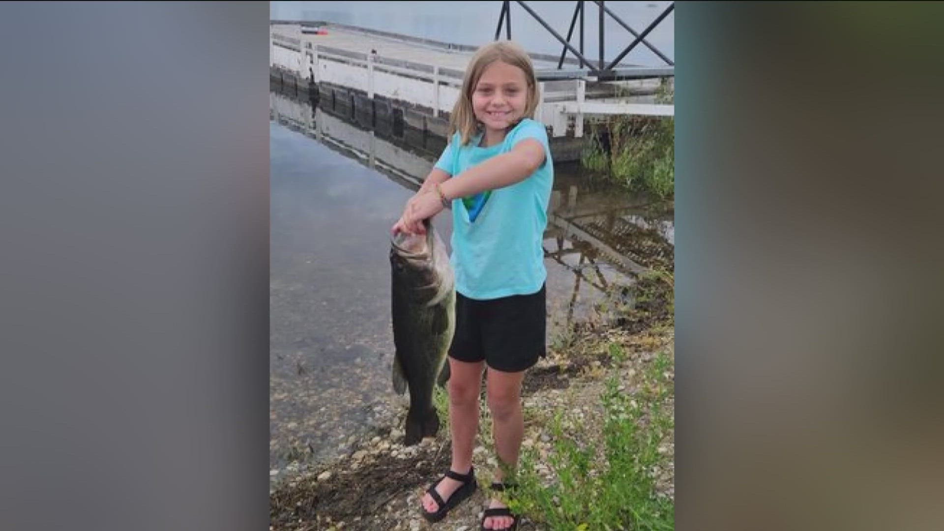 A young angler caught, and released, the fish from Sawyers Pond in Emmett.