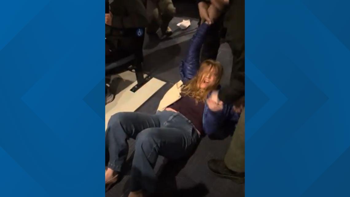 Woman forcibly removed from Idaho Republican Town Hall has charge ...