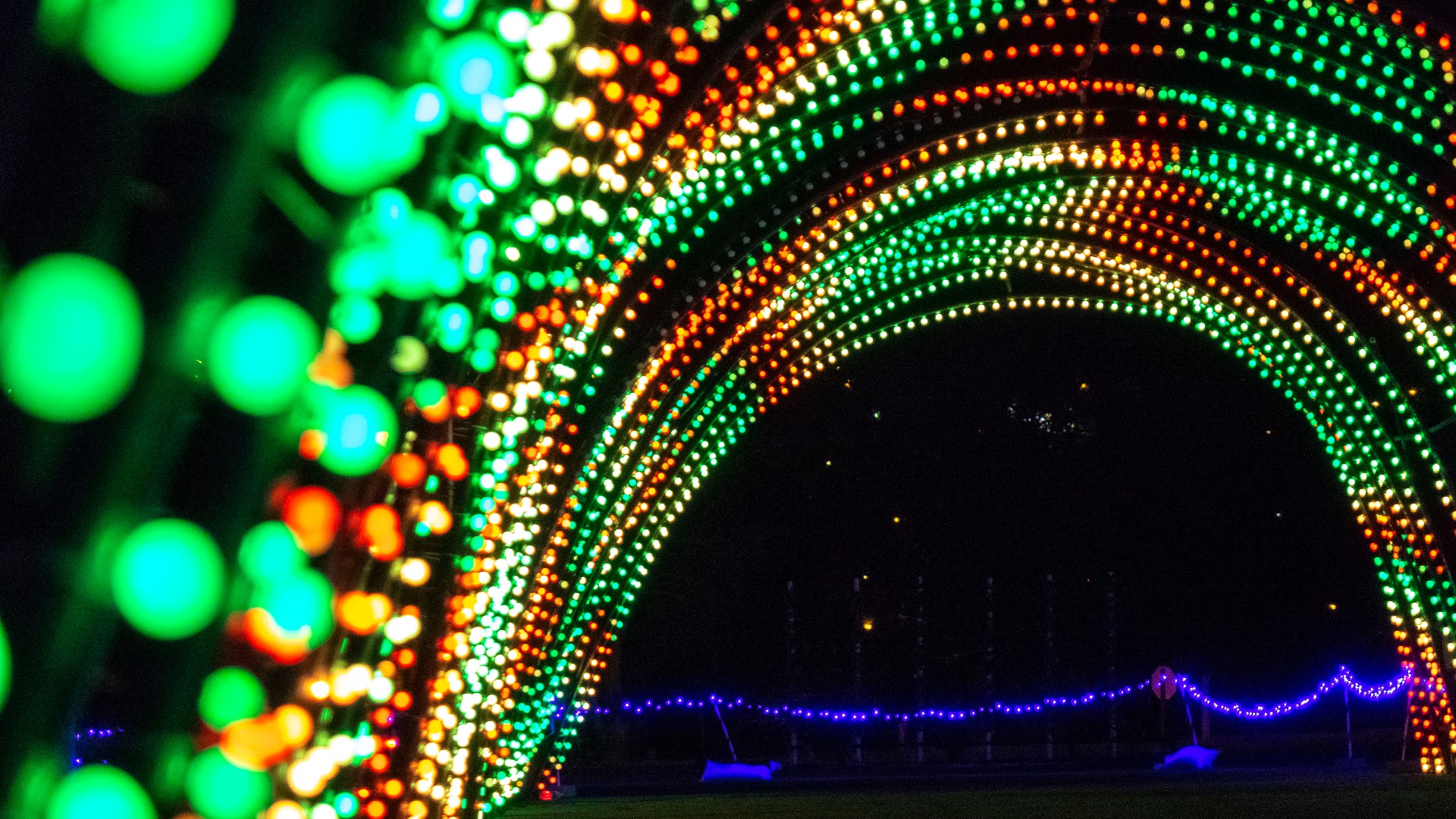 This mile-long, drive-through light display in Federal Heights features 1.5 million LED lights synchronized to Christmas music.