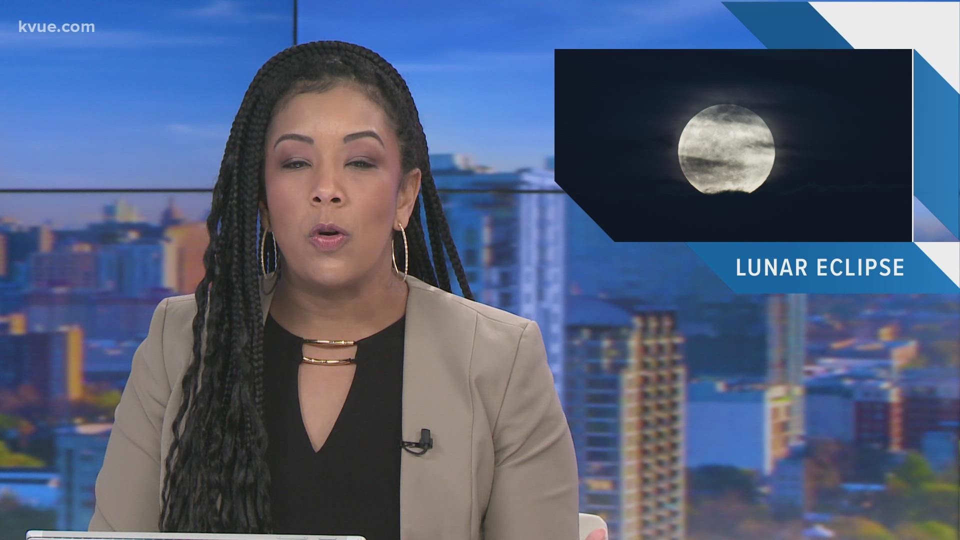A partial lunar eclipse is in Austin's forecast this week.