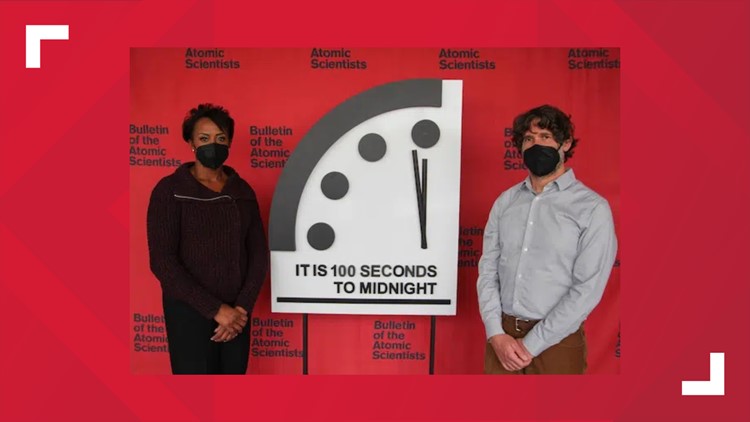 'At doom's doorstep': Bulletin of the Atomic Scientists sets Doomsday Clock at 100 seconds to midnight