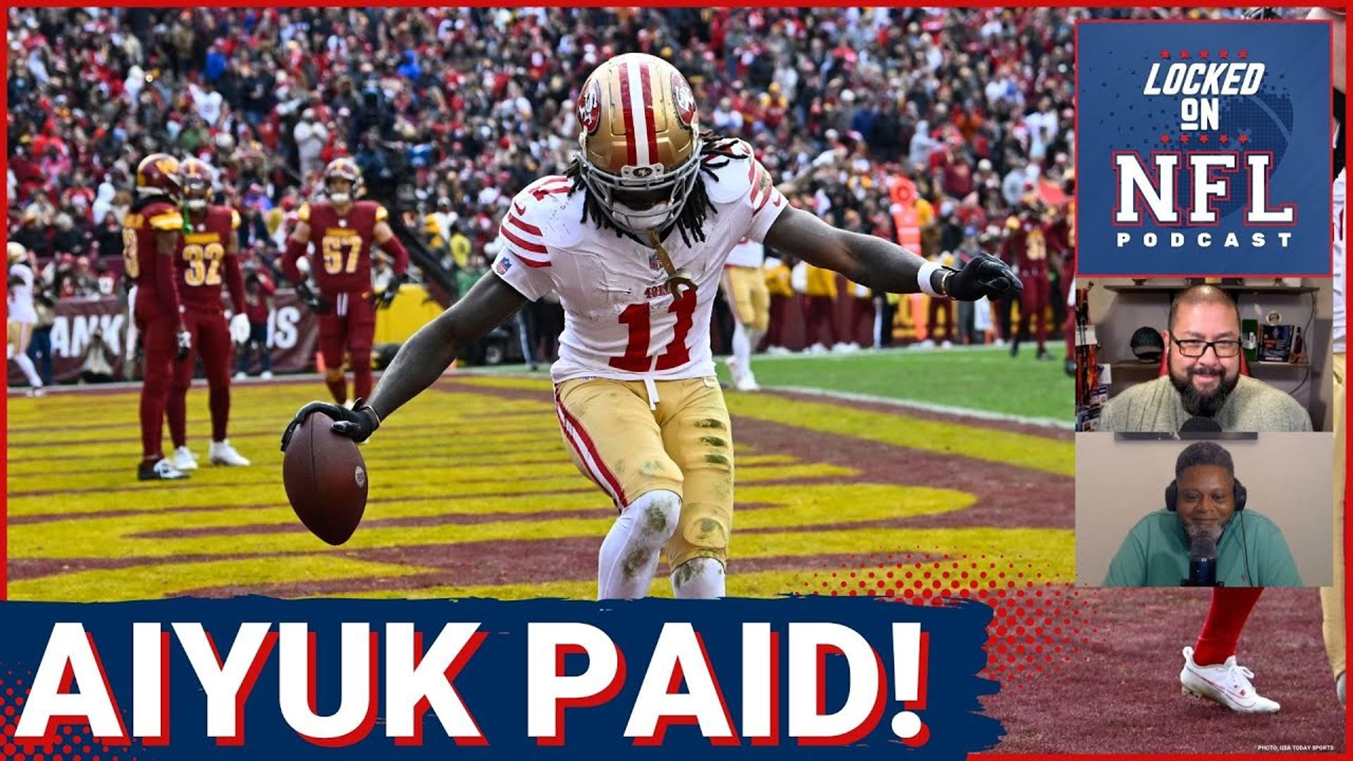 Brandon Aiyuk's new contract with the San Francisco 49ers makes him the fourth highest-paid wide receiver in the NFL.