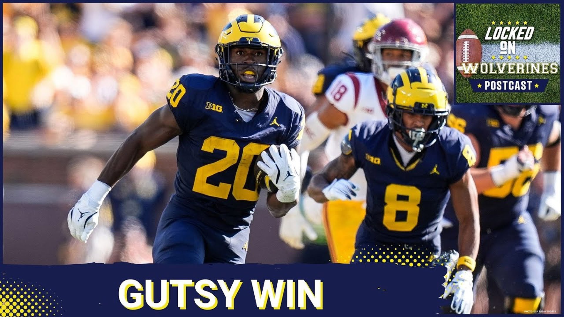 Michigan Wolverines defeated USC Trojans 24-27 as Kalel Mullings scored the game-winning touchdown with under a minute to play.