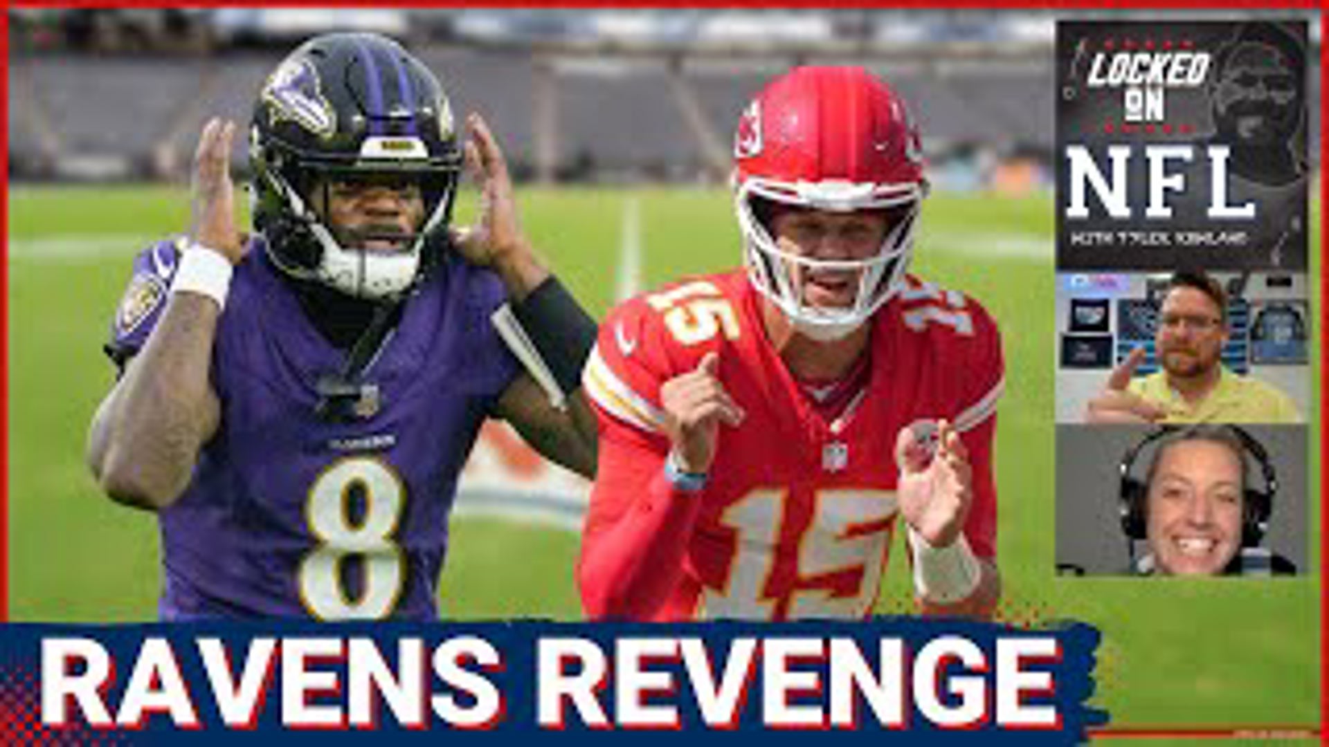 THE NFL SEASON IS HERE!! The Kansas City Chiefs and Baltimore Ravens square off tonight in the first game of the season and it could be a preview of a playoff game!