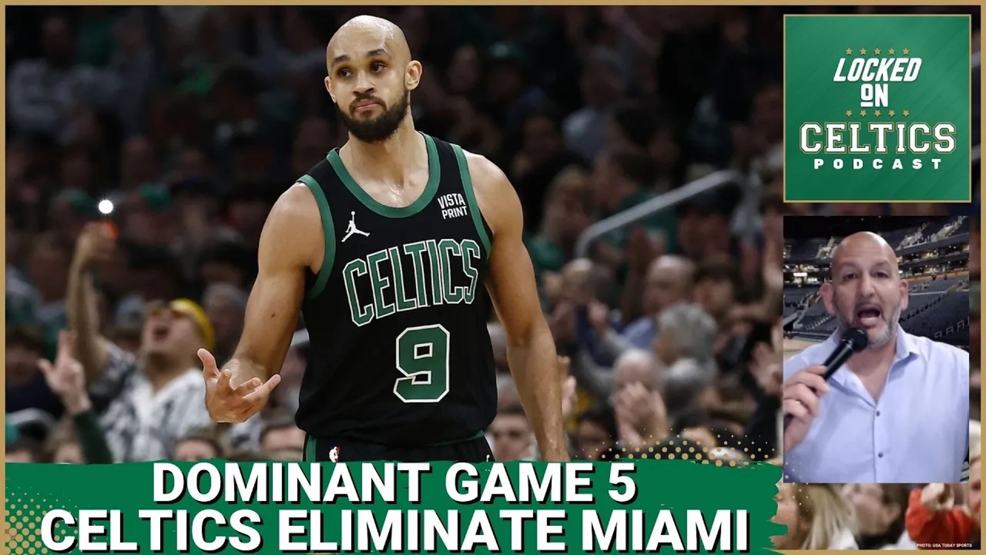 The Celtics came out strong and stomped the Miami Heat, winning Game 5 by 34 points and moving on to the Conference Semifinals.