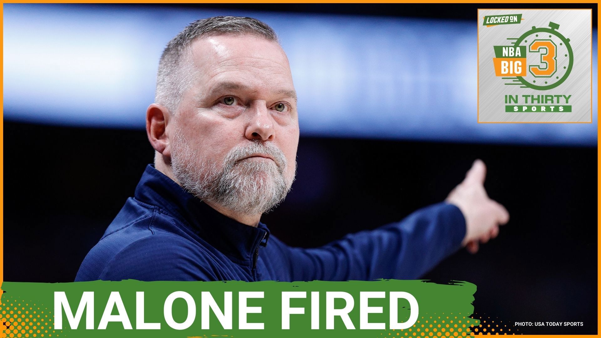 The Nuggets fire Michael Malone and Calvin Booth in a huge change before the playoffs. The Thunder beat the Lakers after Luka Doncic's ejection.
