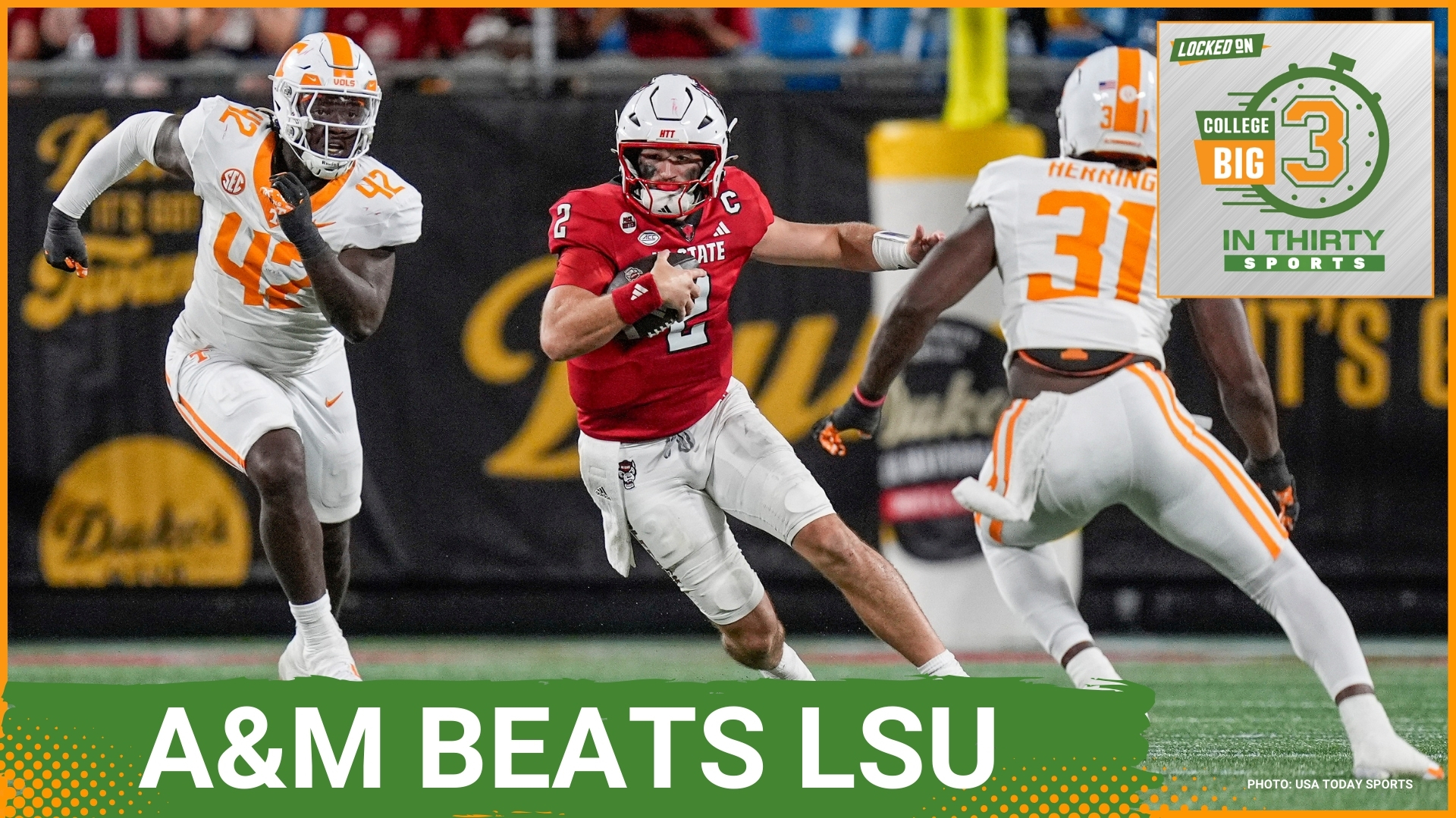 Texas A&amp;M Gets A Huge Win Over LSU | The Big 3 in 30 College 