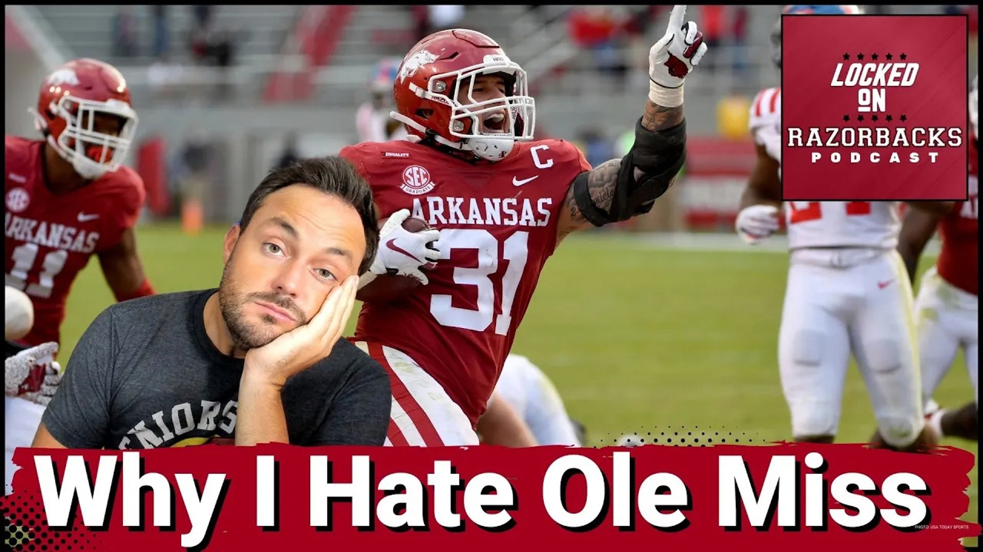 Arkansas Razorbacks have a very wild rivalry with Ole Miss in football over the past few decades.