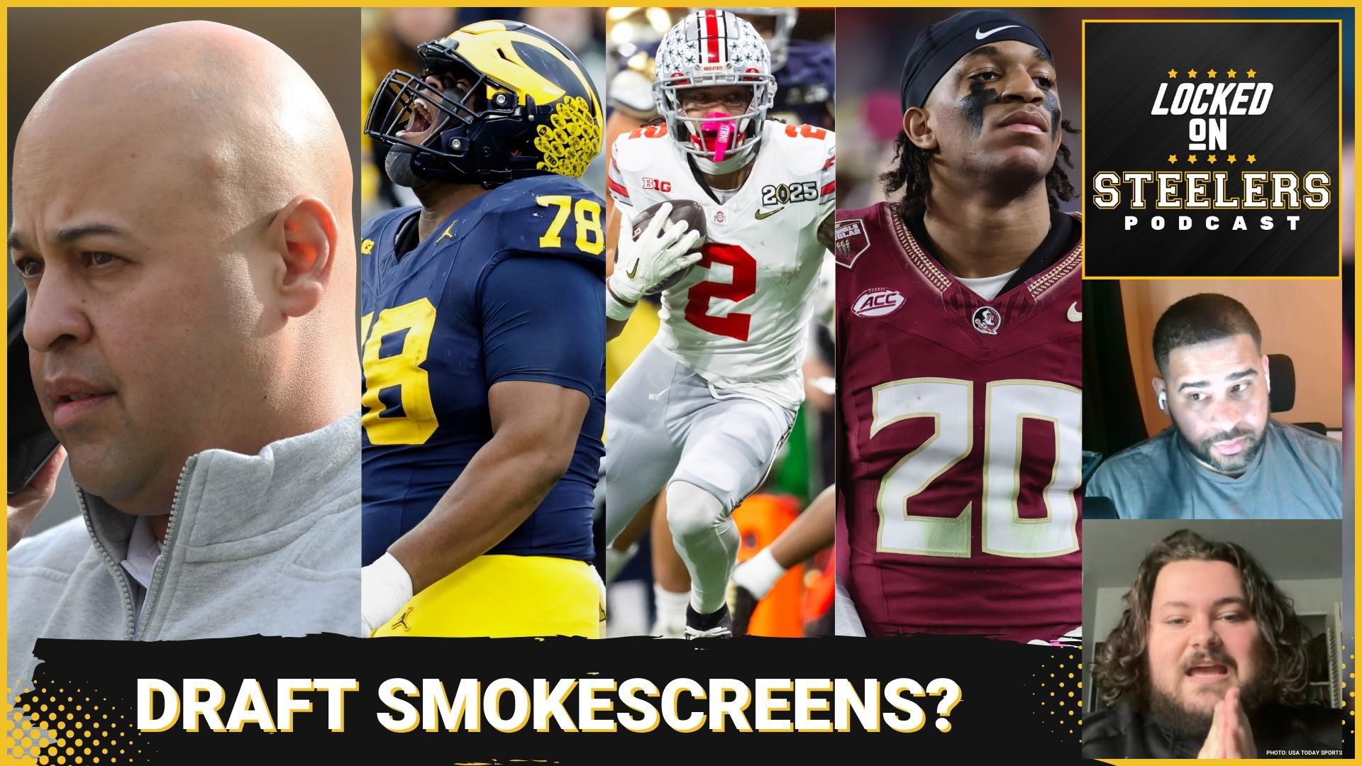 The Pittsburgh Steelers' first round options are plenty, and Omar Khan might've set up enough of a smokescreen to keep teams from knowing their true intentions.