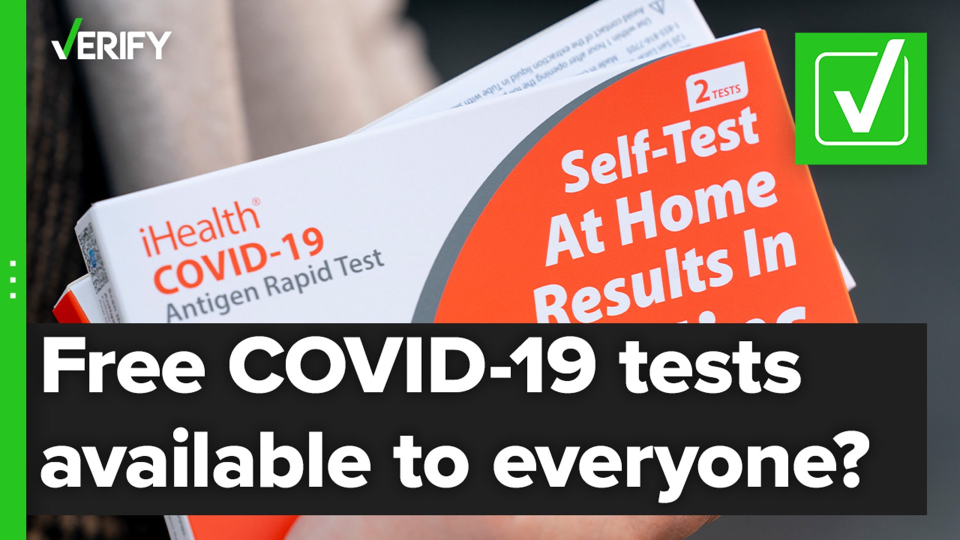 The federal government’s free at-home COVID-19 tests are available to every residential address in the United States, regardless of immigration status.