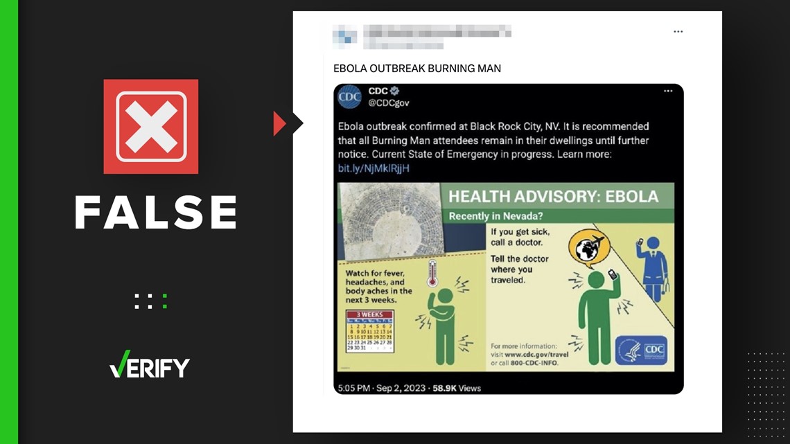 Burning Man 2023 CDC didn’t issue Ebola outbreak advisory