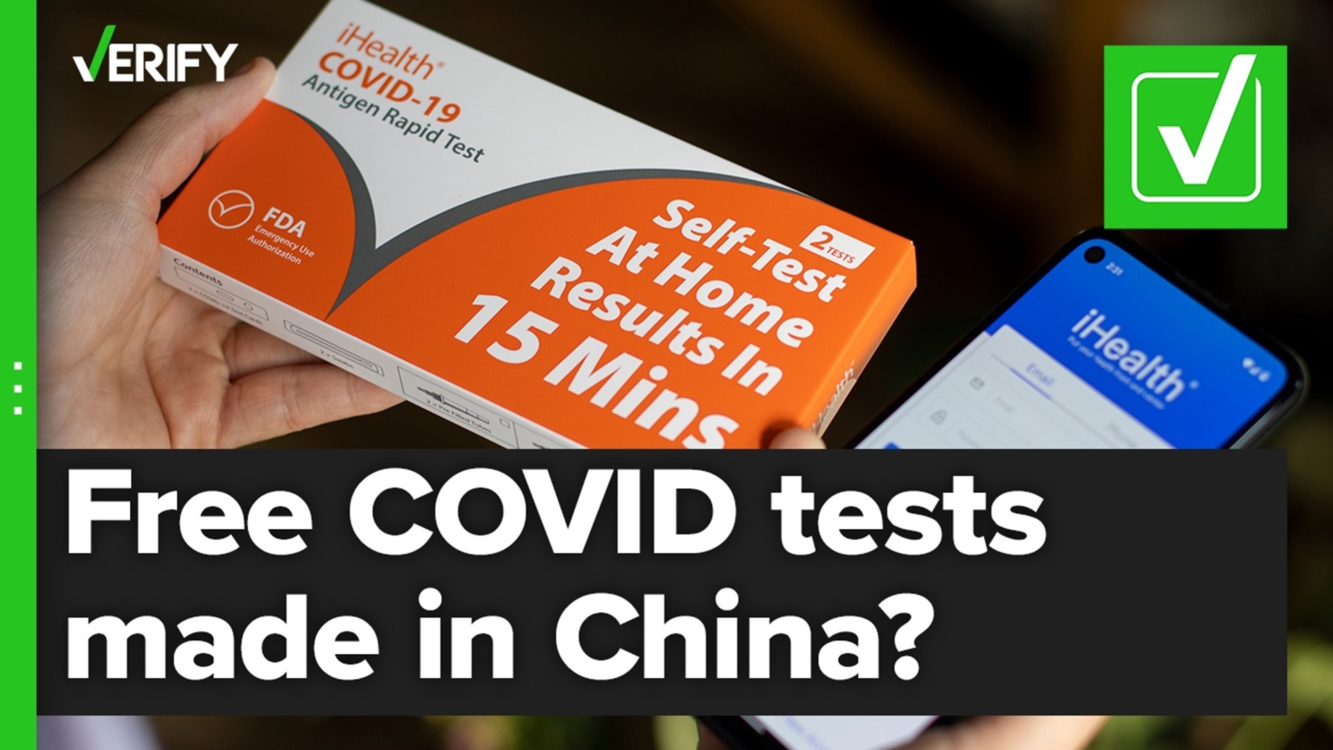 Some of the at-home COVID-19 tests available from the federal government are made in China. The tests still have to go through an American authorization process.
