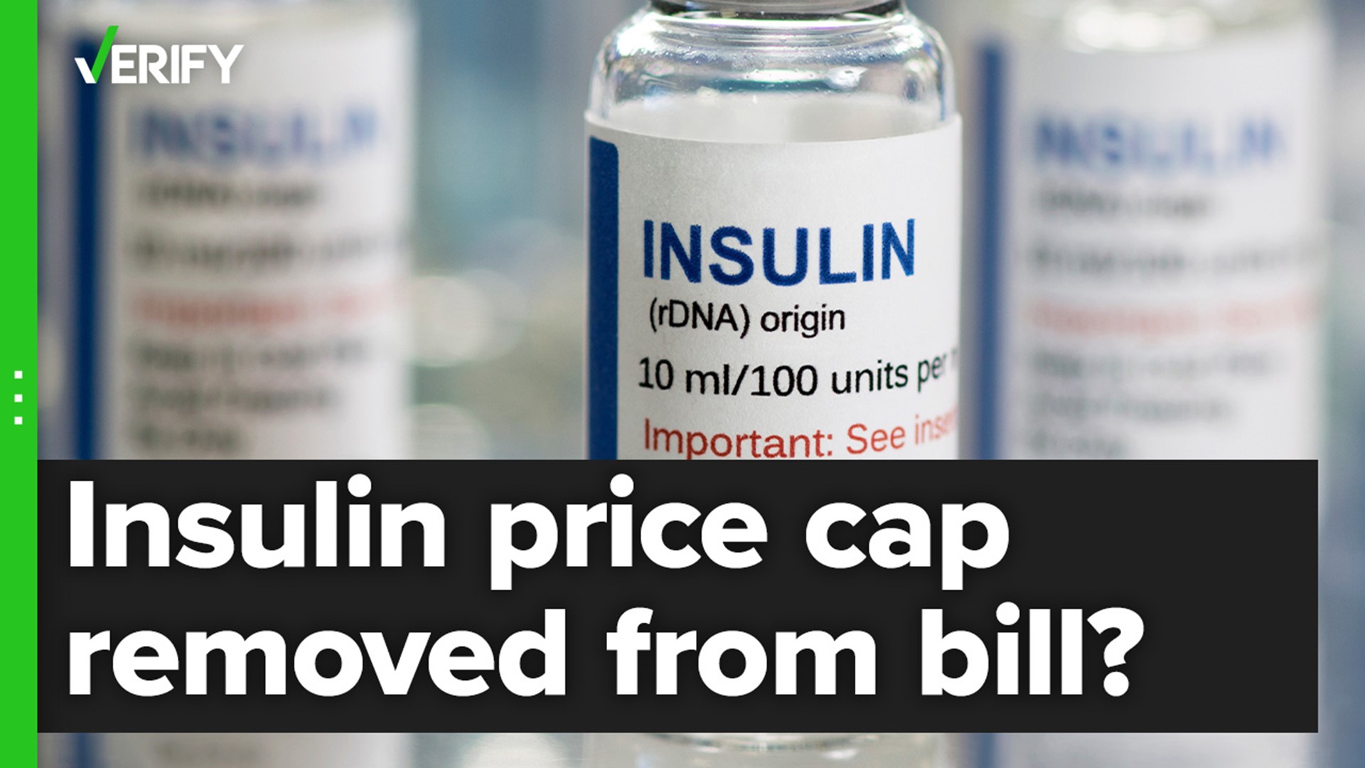 The original text included provisions that would cap insulin prices for Medicare patients and people privately insured, but the latter failed to get enough support.