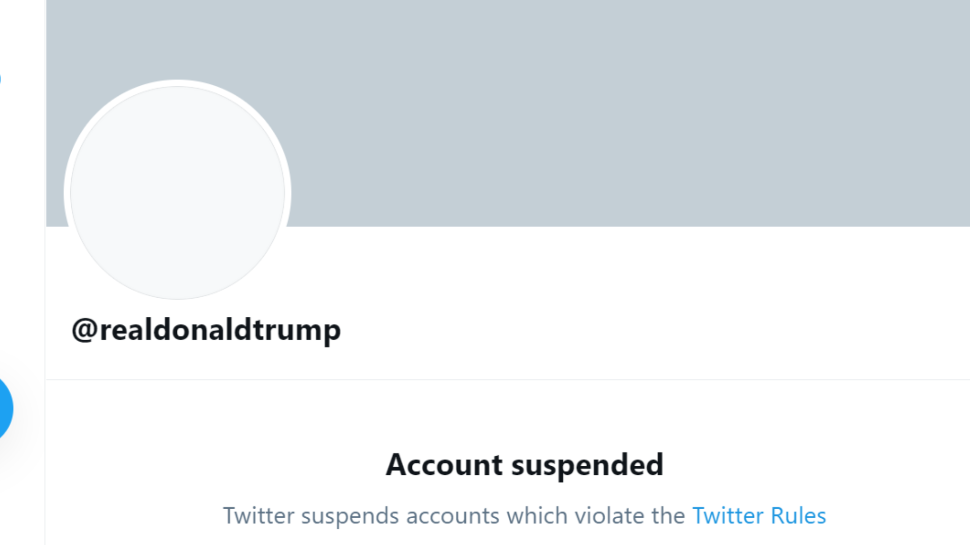 'Due to the risk of further incitement of violence,' Twitter said it has suspended President Trump's personal account.