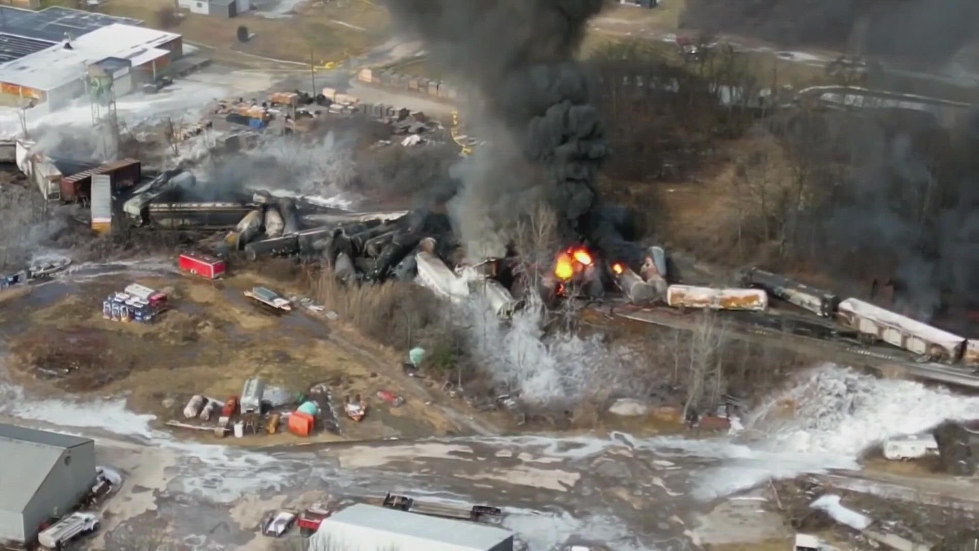 The announcement came a day after the Environmental Protection Agency ordered Norfolk Southern to “pause” shipments from the site.