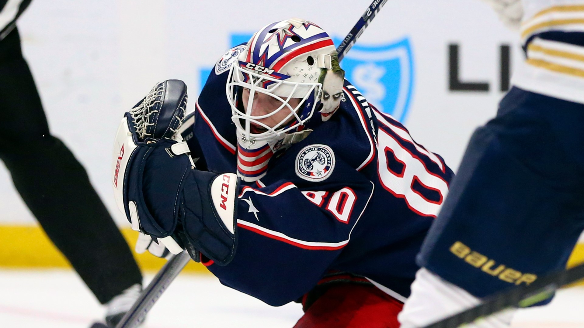 Friends and family hailed Columbus Blue Jackets’ goalie Matiss Kivlenieks a hero during a service in his honor.