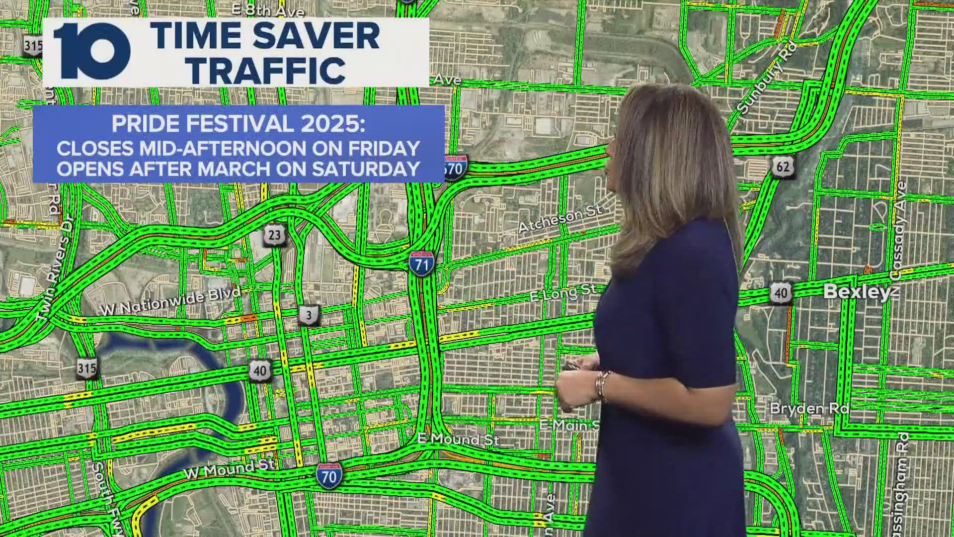 Road closures will be in place beginning mid-afternoon on Friday and will end after the march on Saturday.