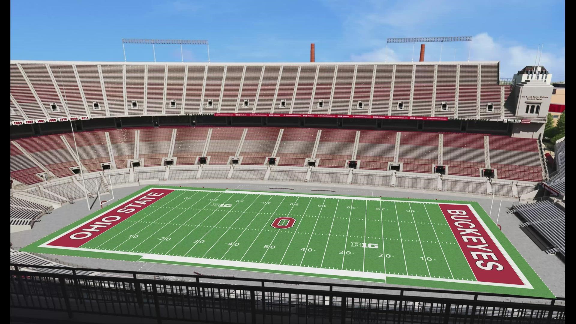 This video from Ohio State shows how the turf design at Ohio Stadium will change for the upcoming season.