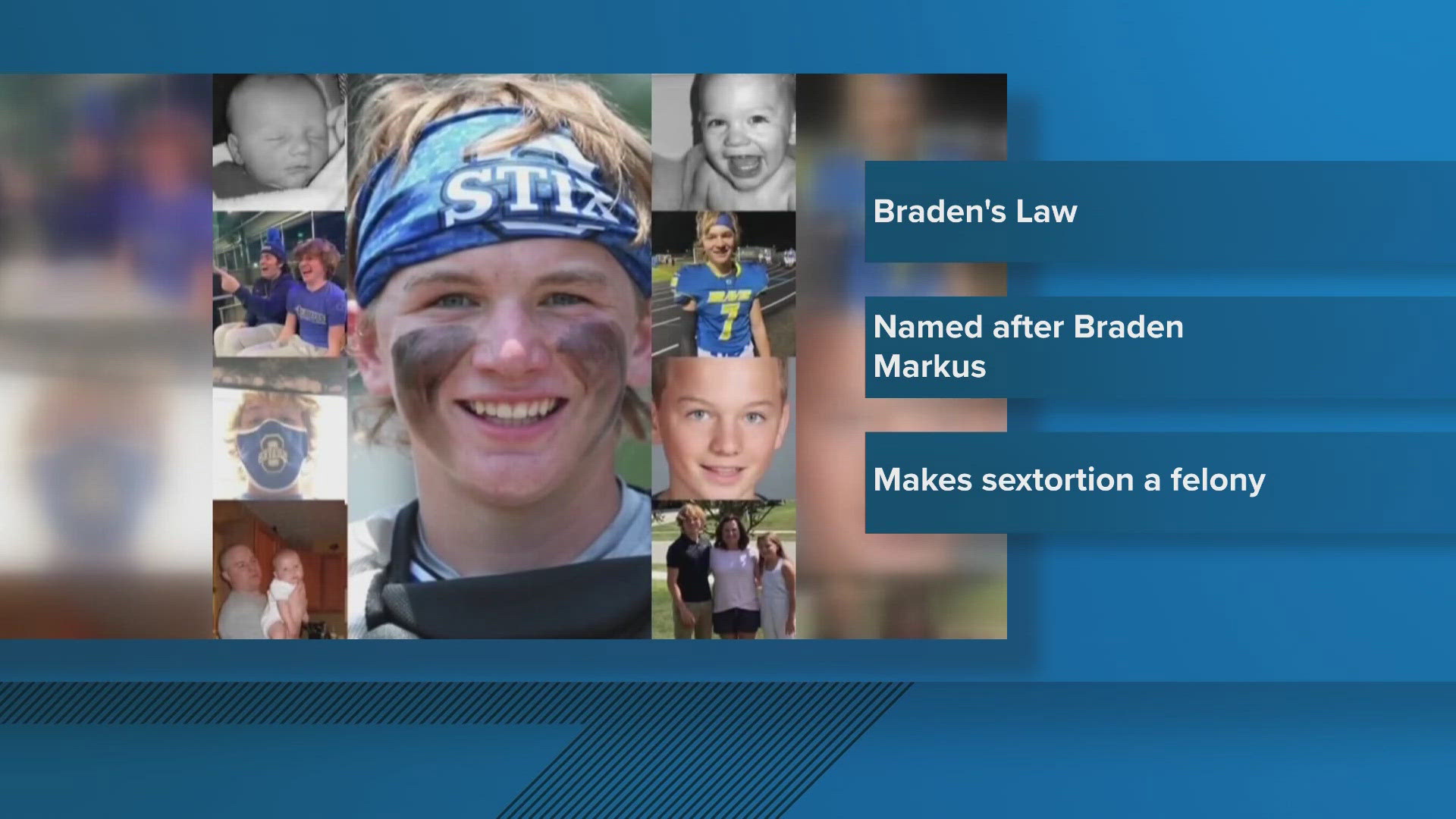 The law is named after Braden Markus, a 15-year-old boy who went to Olentangy High School and was a victim of a financial sextortion scam.