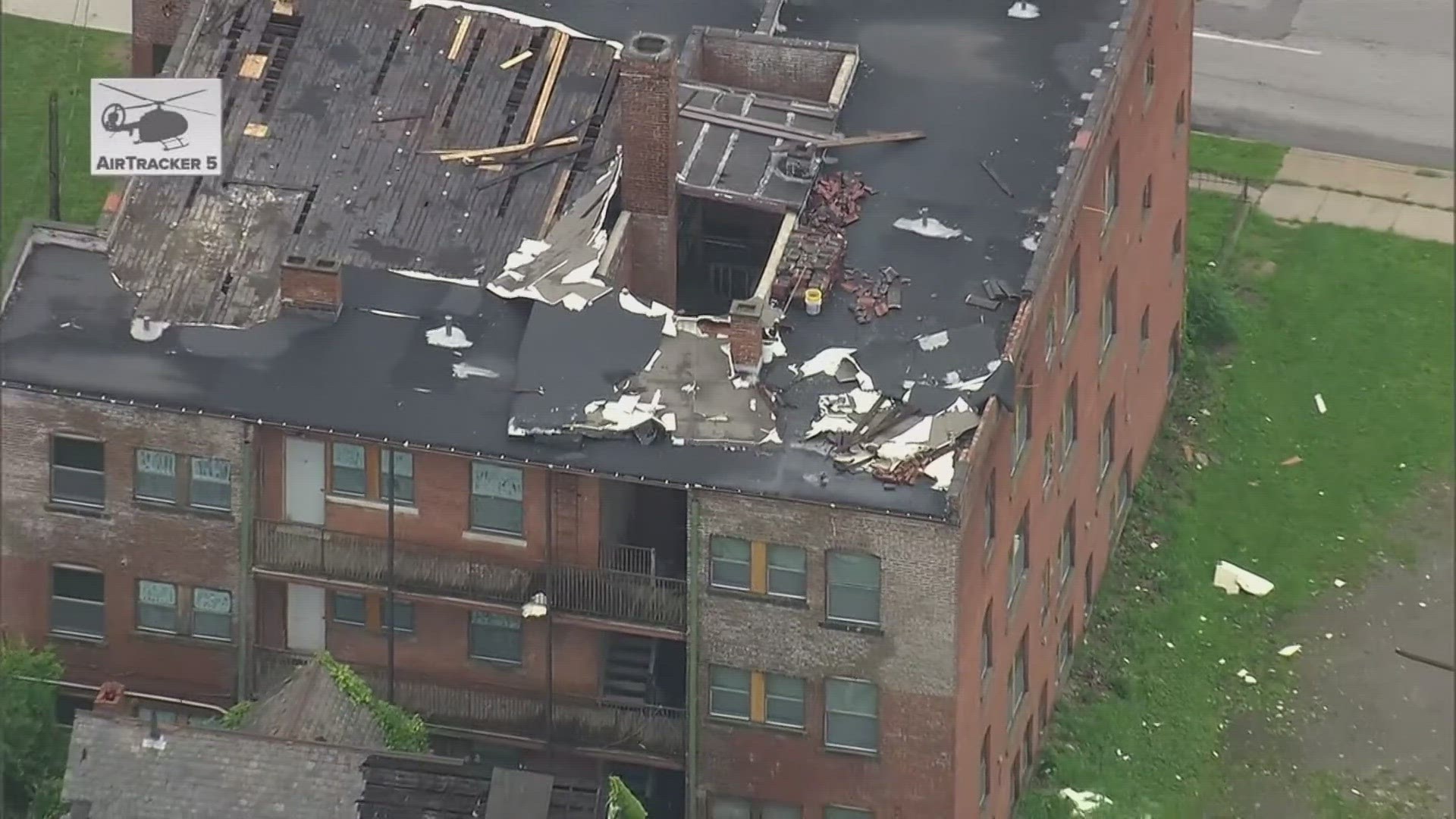 NWS said two EF2 tornadoes touched down, one in Warrensville Heights near Bedford Heights and one in Middlefield.